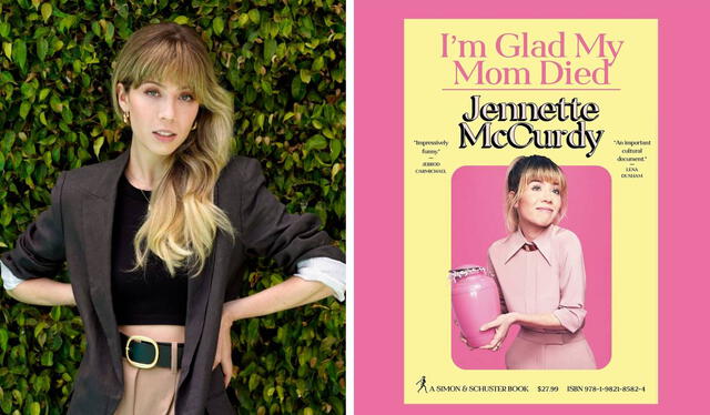  La actriz Jennette McCurdy publicó su libro "Me alegro de que mi mamá muriera" en 2022. Foto: composición LR/The Independent/Jennette McCurdy.   