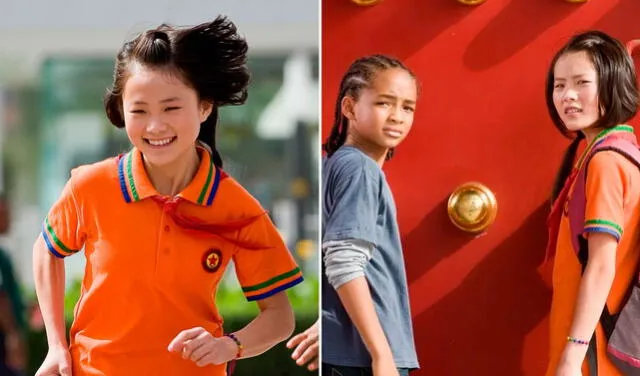 Wenwen Han interpretó a Meiying en ‘Karate Kid’, cinta estrenada en 2010. Foto: composición LR/Sony Pictures