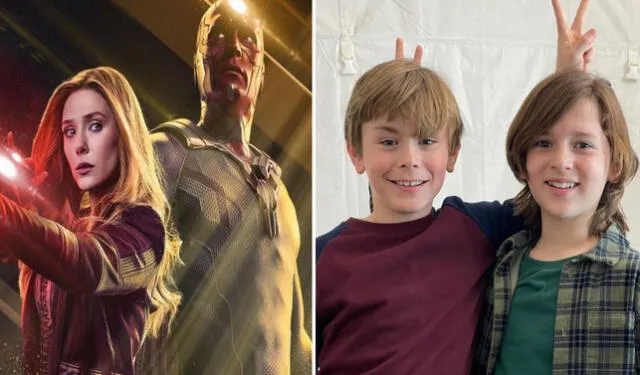 'WandaVision' Billy y Tommy los hijos de los heroes de Marvel sorprenden con nueva imagen / Foto: composición LR / Instagram